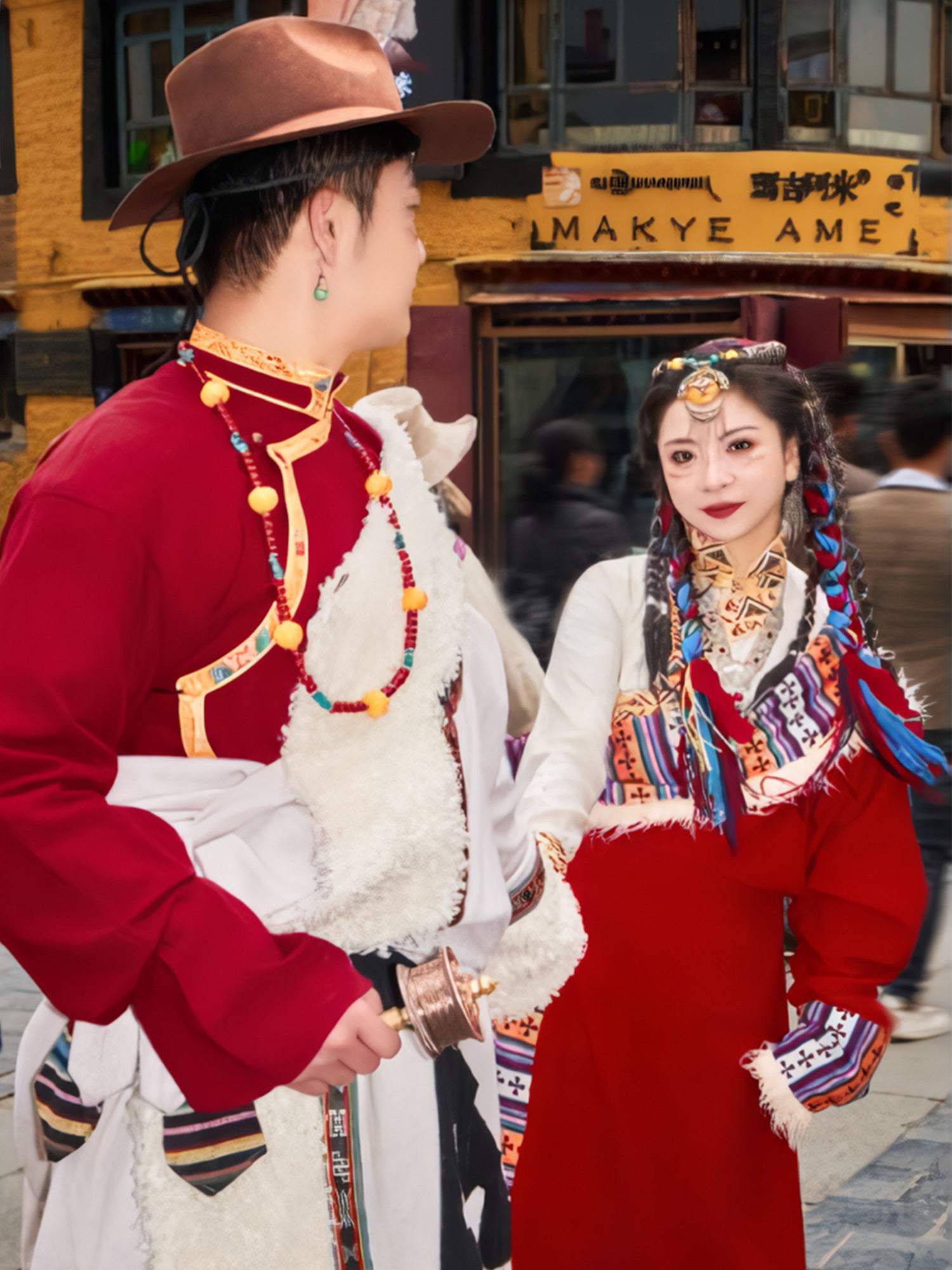 Personal photos of tourist features: Barkhor Street + Jokhang Temple