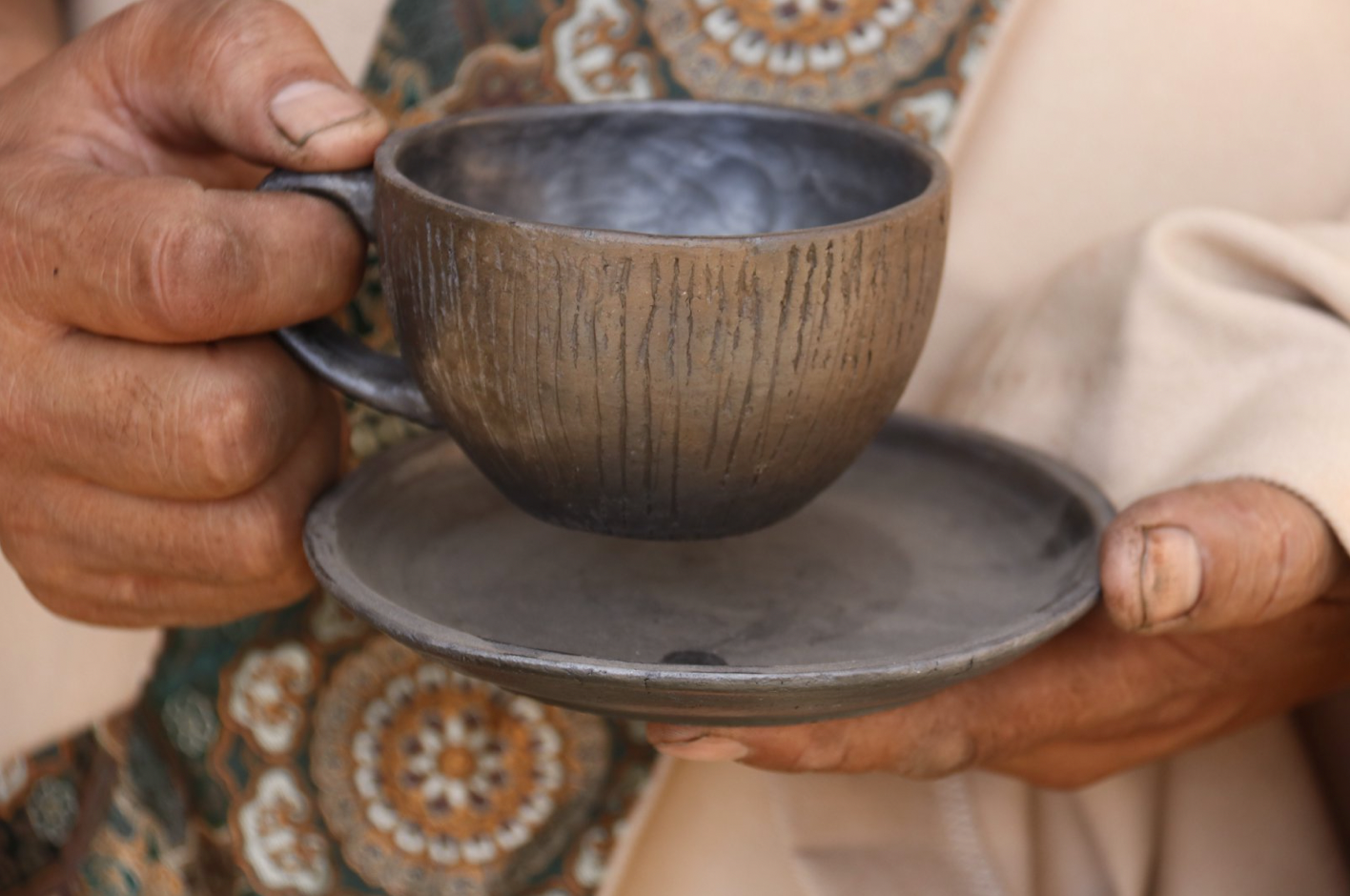 尼西黑陶咖啡杯